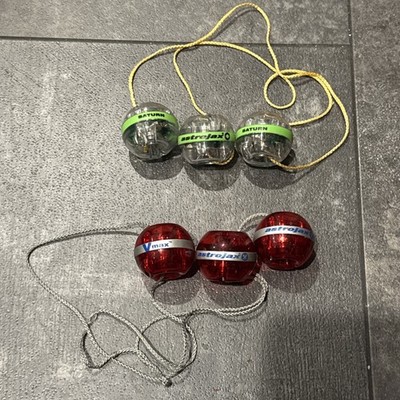 Astrojax V-Max Swinging Ball Toy Lot Red & Green 
