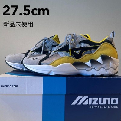 MIZUNO WAVE RIDER 1S Gray x Black x Yellow