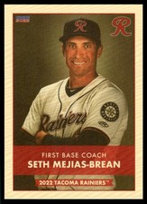 2022 Seth Mejias-Brean Choice Rookie Minor League Card Tacoma Rainers. rookie card picture