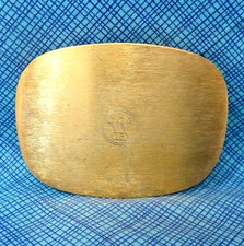 Westinghouse Employees 15 Year Dress Belt Buckle Vtg 80s Gold Tone Metal .DBD598
