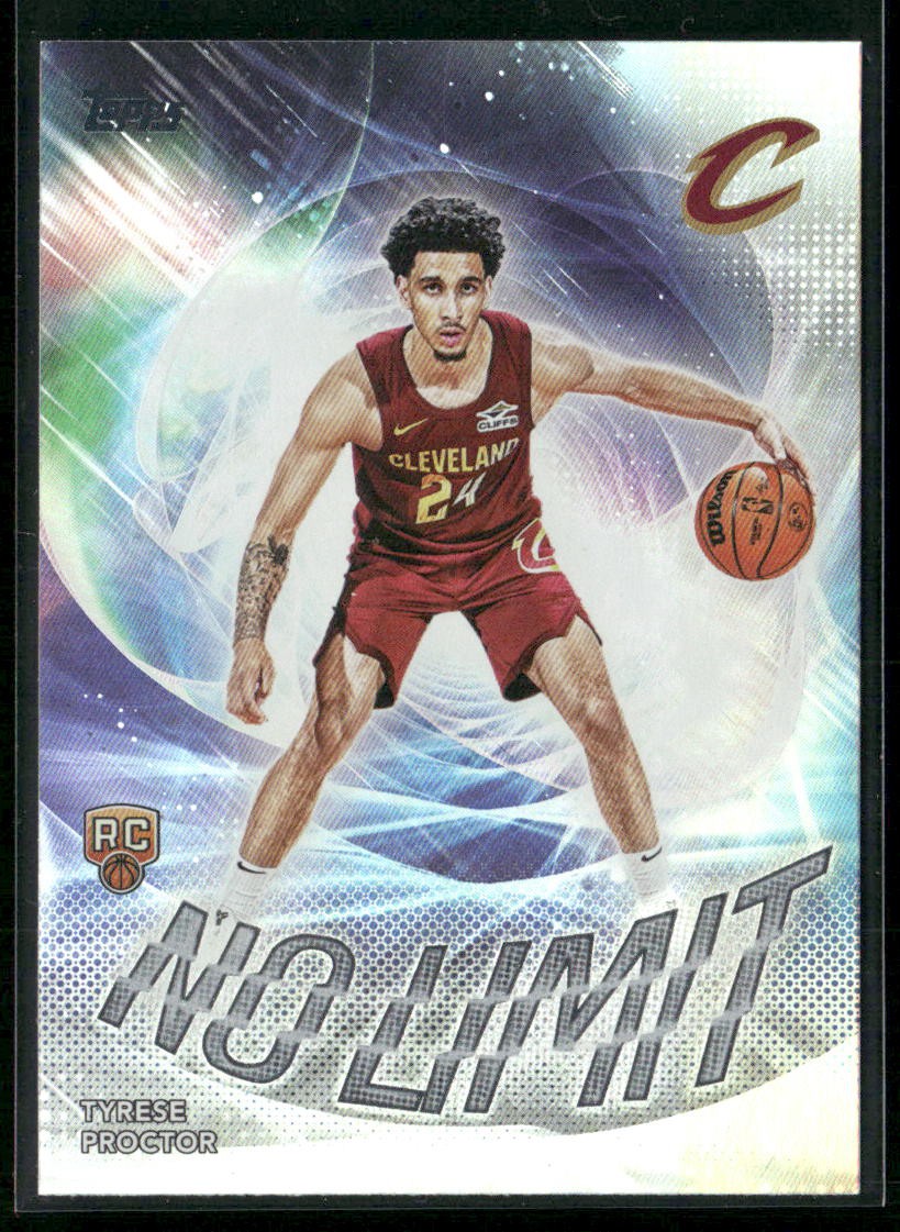 2025-26 Topps Basketball | Tyrese Proctor Rookie RC No Limit, Rainbow Holo Foil