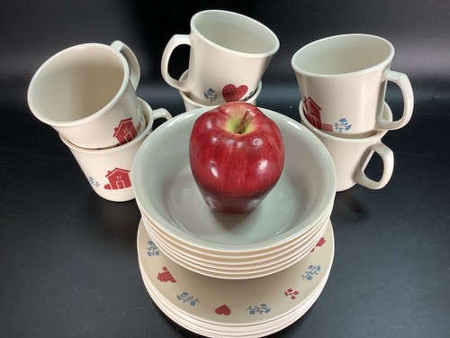 Corelle HOMETOWN 20 Dishes Mixed Lot 6 Mugs, 6 Cereal/Soup Bowls, 8 Bread Plates - Picture 8 of 19