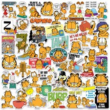 GARFIELD CATTITUDE CLASSICS VARIETY DIE CUT VINYL 50 CT STICKER PACK