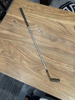 Vintage Novelty Golf Putter Brass Peanut Shell Head Aluminum Shaft