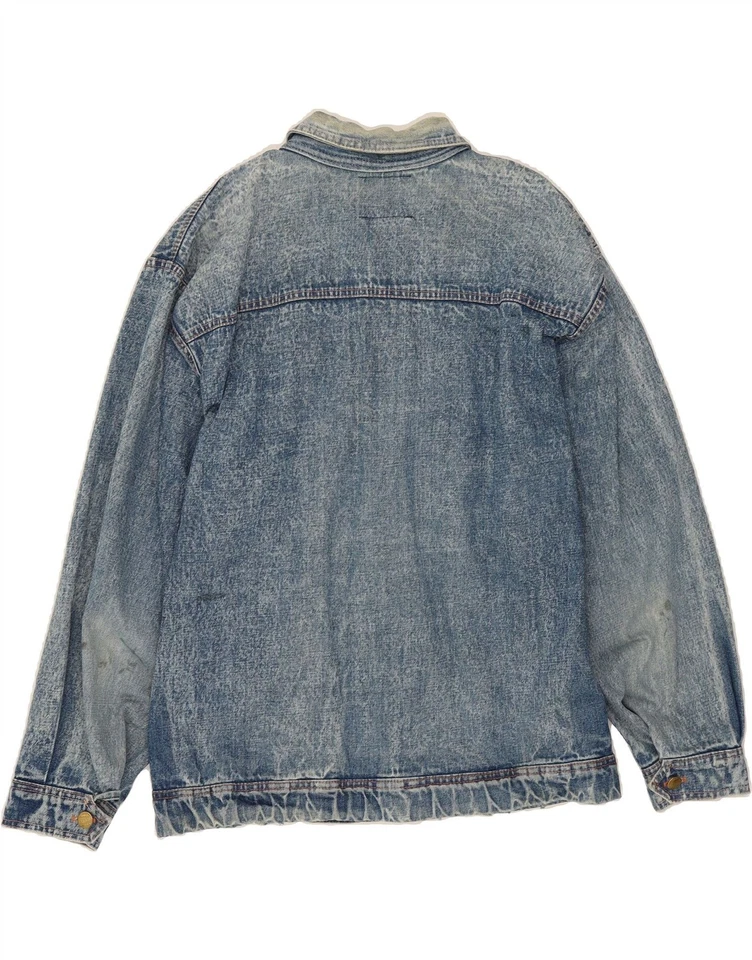 Chaqueta de mezclilla para hombre Montana UK 40 grande azul RV15 Foto 2 de 4