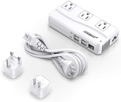 BESTEK Universal Travel Adapter 220V to 110V Voltage Converter with 0-2.4A 4 Por