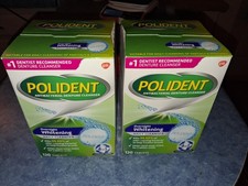 2 PACK Polident 3 Minute Denture Cleanser Tablets 120 Count Sealed/New