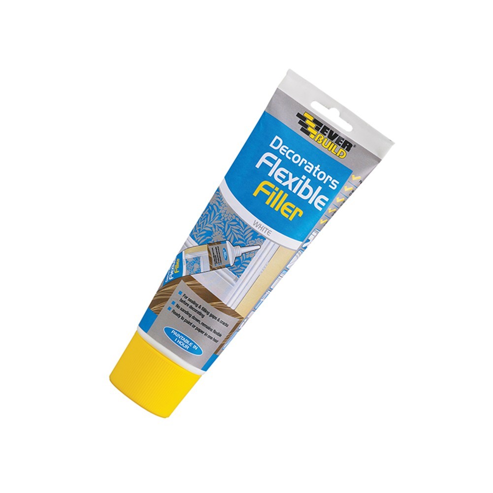 Everbuild Flexible Decorators Filler White Easy Squeeze Tube - Image 5
