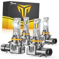 9005 9006 Fog Bulbs Combo, 180000LM Ultra Bright 6500K Cool White, Focused