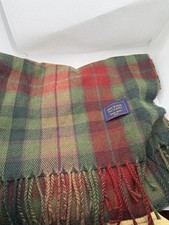 Unbranded 100 Wool Scarf Plaid With Fringe