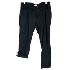 Duluth Trading Women 14 Dry on the Fly Pants Convertible Slim Leg Black Outdoor
