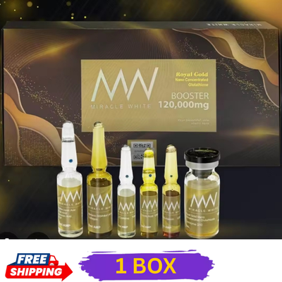 #ad 1 Box 6 Sets Miracle White Royal Gold Brightening amp; Anti‑Aging Serum Free Ship $135.89