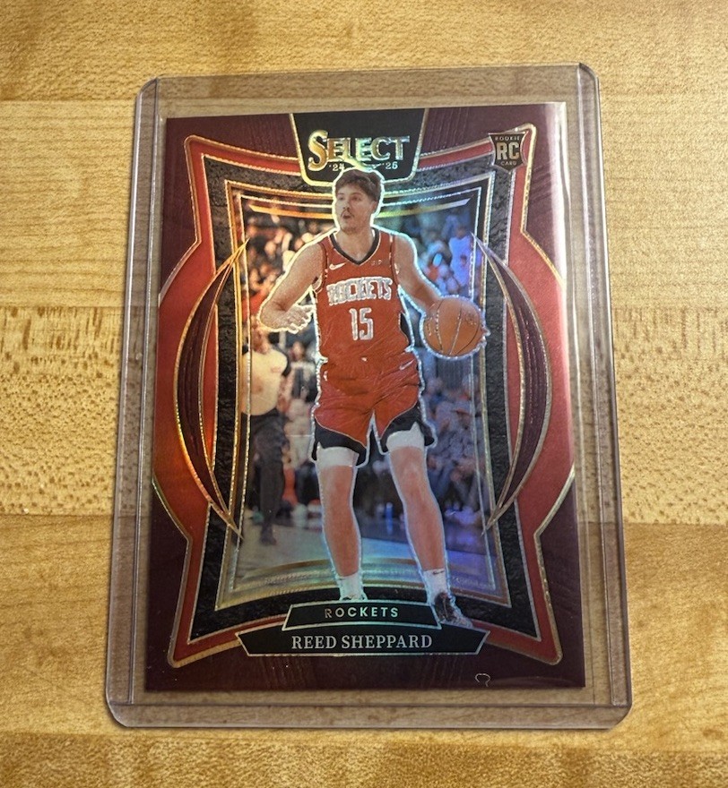 REED SHEPPARD 2024-25 Select MAROON PRIZM /175 Concourse Level Rookie RC SP #68