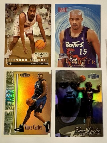 1998-99 Vince Carter Rookie Card Lot Flair Showcase UD Black Diamond Brilliants - Bild 1 von 2