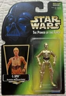 Action Figure Kenner Hologram Green Star Wars Power of the Force C-3P0 New