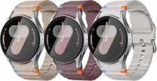 3 Pack Soft Silicone Strap Compatible with Samsung Galaxy Watch 8 40mm 44mm