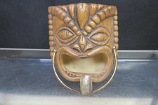 Treasure Craft Tiki Ashtray w/Brass Rest  196...