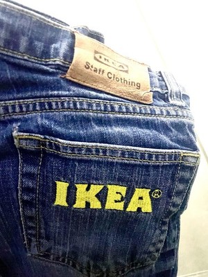  Ladies IKEA Staff Clothing JEANS W 28 L 34 MS Denim Trousers SUPER RARE Top Style 