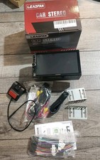 LEADFAN Double Din Car Stereo with Dash Cam, 7 inch Touch Screen Car Radio Rec..