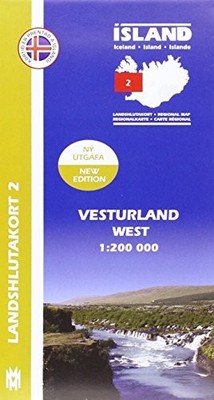 West Iceland Map 1: 200 000: Regiona..., Mál og menning
