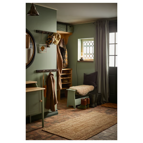 Ikea LOHALS Rug – Flatwoven, Natural, 2'7"x4'11" | Sustainable Simplicity - Picture 4 of 6