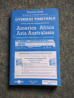 Thomas Cook Overseas Train Timetable January February 2002