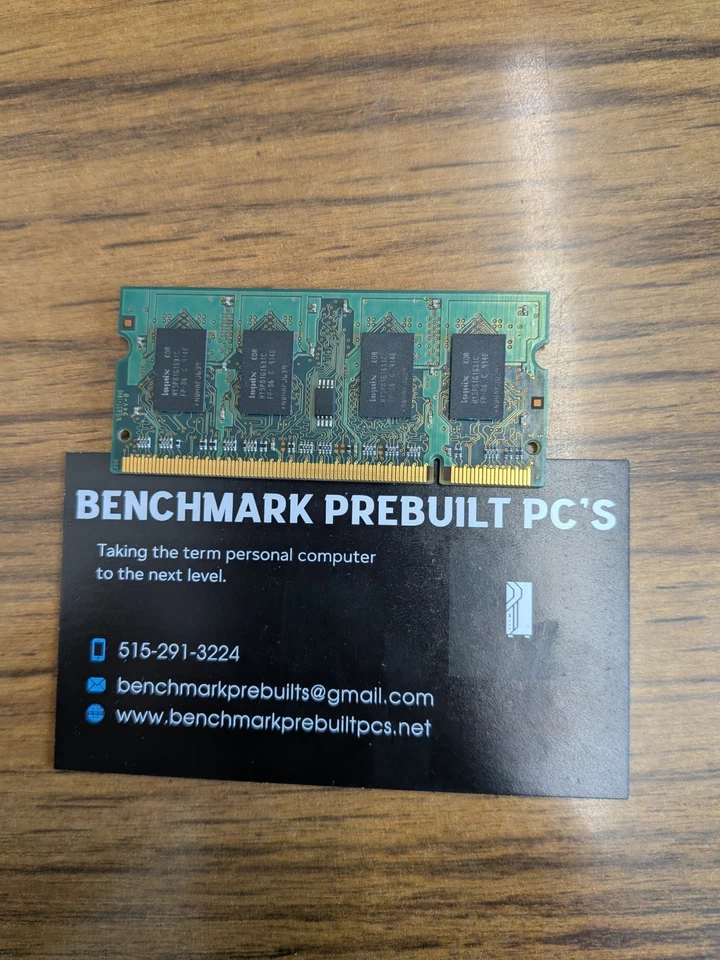 HYMP112S64CP6-S6 HYNIX LAPTOP MEMORY 1GB 2RX16 PC2-6400S-666-12 (CA63) - Image 2 of 3