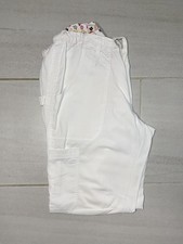 NWOT Koi Scrub Pants Women  s Sz Small White Cargo Nursing Medical