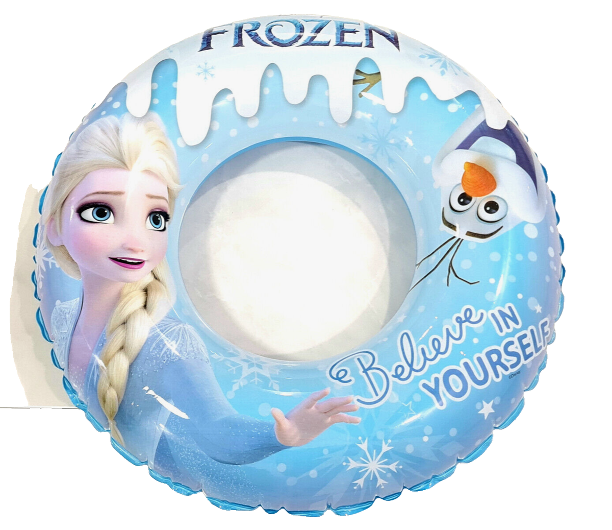 Disney Frozen Elsa and Olaf Inflatable Swimming Ring Float 80cm without  Handle