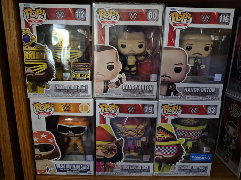 WWE Funko Pop lot Of 6  Macho Man Randy Savage & Randy Orton