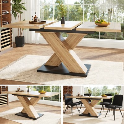 Extendable Dining Table, Dining Room Table Kitchen Table Dining Table Telescopic