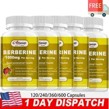 1-5x Berberine 1000mg High Abosorption For Blood Sugar Immune 2 Months Supply