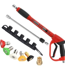 Tool Daily Pressure Washer Gun  40" Wand  5 Nozzles  M22 Fitting  5000 PSI