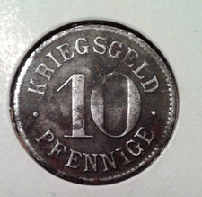 Germany Notgeld 10 Pfennig coin 1920s.