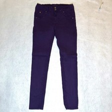 Hudson Purple Stretch Jeans Women 28 Made in USA Lyocell Blend -Back Pocket Flaw