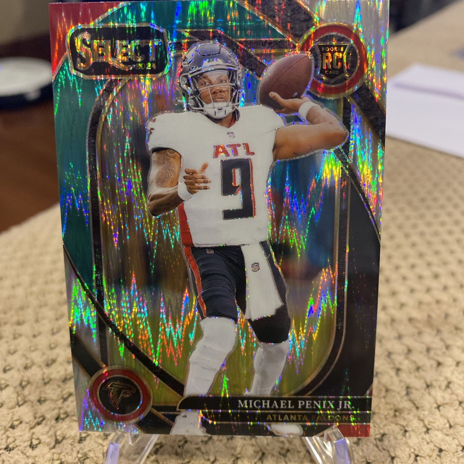 2024  Select - Club Level Michael Penix Jr. #235 Black & Green Shock Prizm (RC)