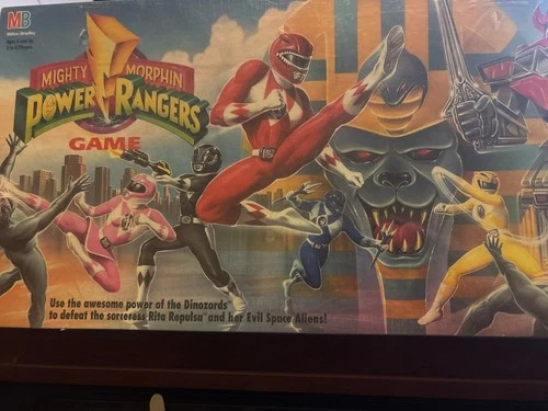 NIB SEALED Vintage 1993 Milton Bradley Mighty Morphin Power Rangers Board Game
