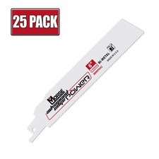 6" x .042" 14 TPI Morse Advanced Edge Bi-Metal Reciprocating Saw Blade - 25 Pack