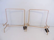 Tripar Large Gold Metal Display Stands Pair 10" Easel for Bowl Platter Cookbook