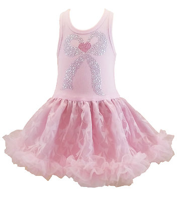 white christmas dresses Hot Pink Rainbow Trim Chiffon Tutu Skirt main image 0