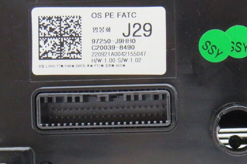 ⭐ HYUNDAI KONA 1.0 97250J9HH0 97250J9XXX C200398490 Air Conditioning Control ⭐ - Picture 6 of 6