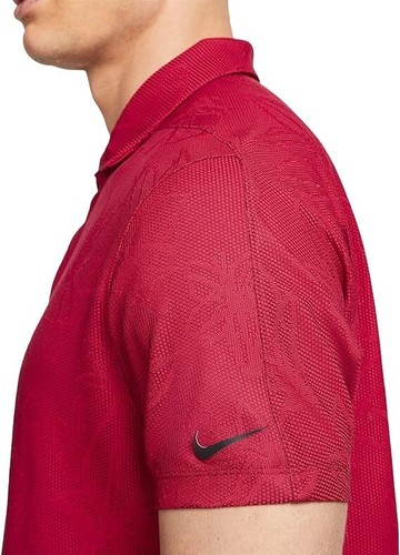 Nike Dri-FIT ADV Tiger Woods Men's Golf Polo Shirt - Men's Size XL Red Black - Picture 5 of 6
