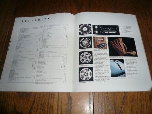 1988 Chevrolet Celebrity Sales Brochure - Vintage - Picture 9 of 10