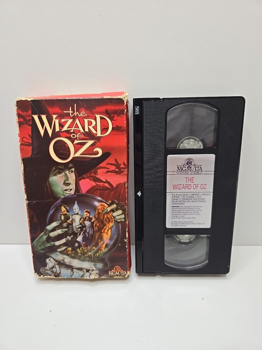 ディブ・ウェケルVHS The Wizard Of Oz VHS 1988 Wicked Witch Red Cover MGM Studios