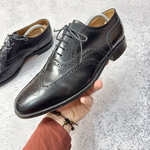 Loake 202 B Mens Black Leather Classic Oxfords Brogues US11.5 UK10.5 EU44.5 - Picture 7 of 16