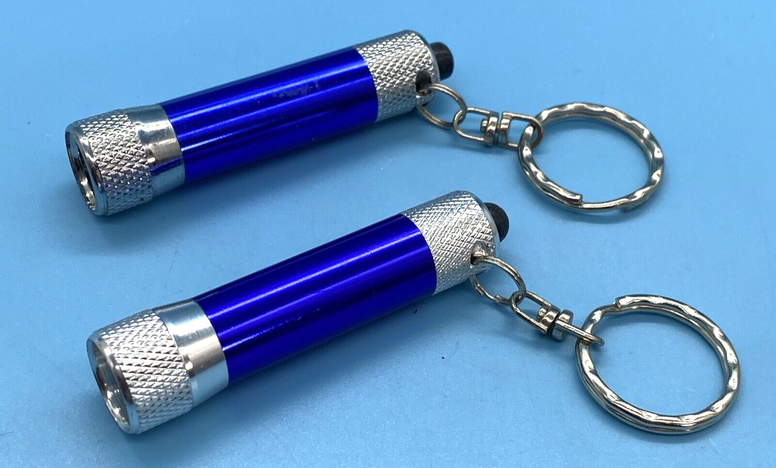 2 Mini LED Collectable Flashlights Keychains Adve… - image 7