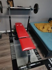 hantelbank mit 10kg gewichten gebraucht