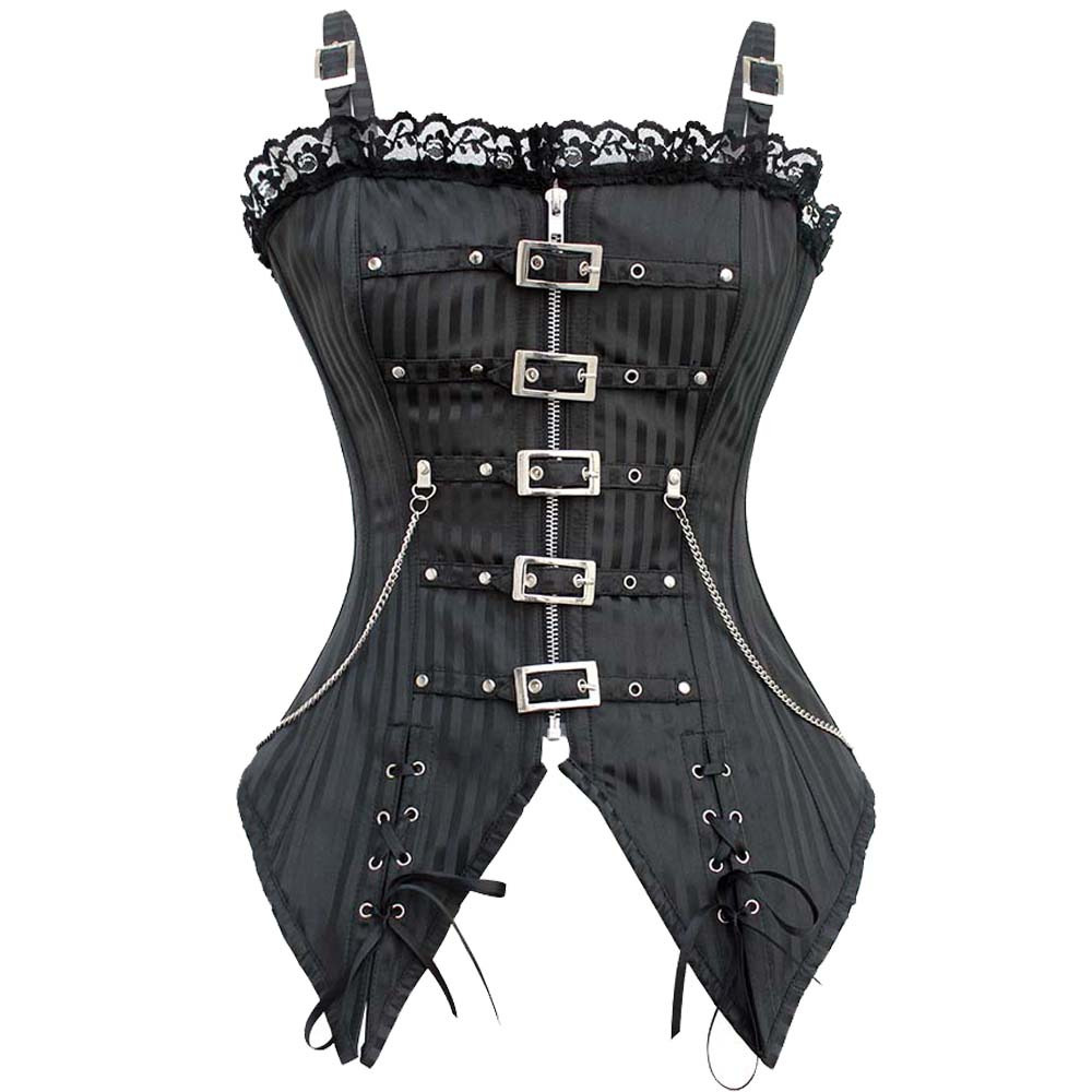 Steampunk Clothing Corset Top Bustier Overbust Gothic Lingerie