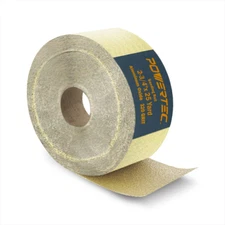 4RA1132V Longboard Continuous Roll 2-3/4” by 25 Yard Sanding Paper, Gold 320 Gri