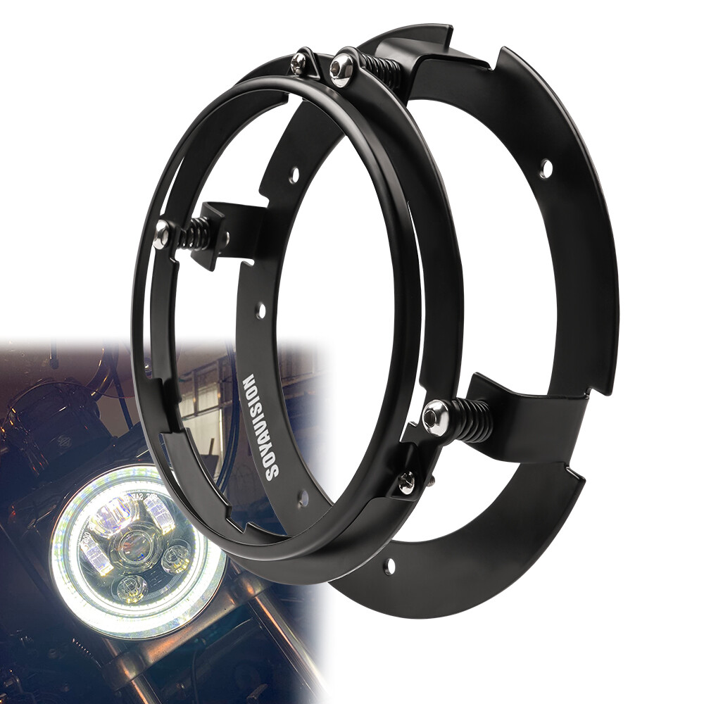 5.75 Inch Round Headlight Motorcycle Mounting Bracket Ring Mount